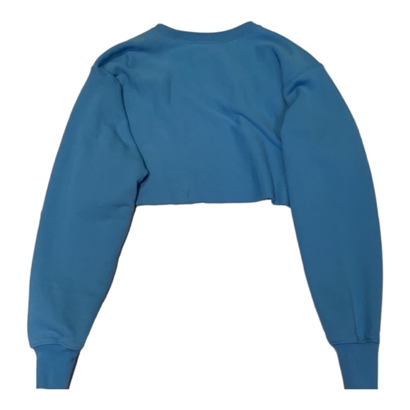 Women Champion Blue Cropped Hoodie - Picture 4 of 4